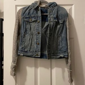 Free People Mixed Media Jacket